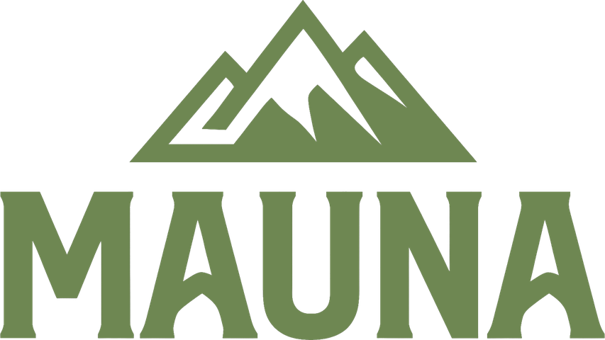 MAUNA — peak icon and wordmark