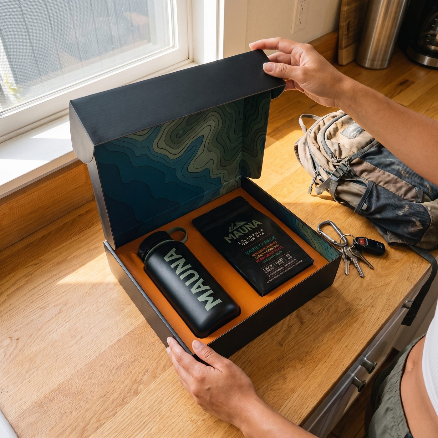 Opening the Mauka Kit at home